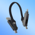 Wielofunkcyjny brelok z kablem 4 w 1 o mocy 60 W Czarny LT95660-N0002 (3) thumbnail