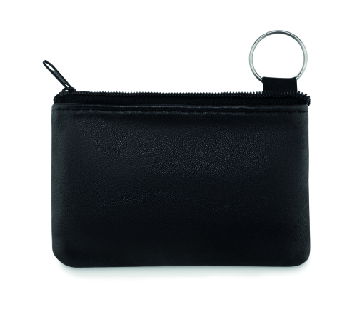 Skórzany portfel breloczków czarny MO9070-03 (1)