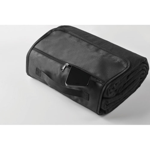 Polarowy koc piknikowy Czarny MO2978-03 (5)