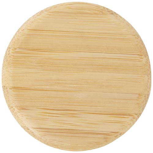 Szklana butelka na wodę Porto o pojemności 500 ml, z silikonowym uchwytem i z bambusową zakrętką Brick 10085332 (4)