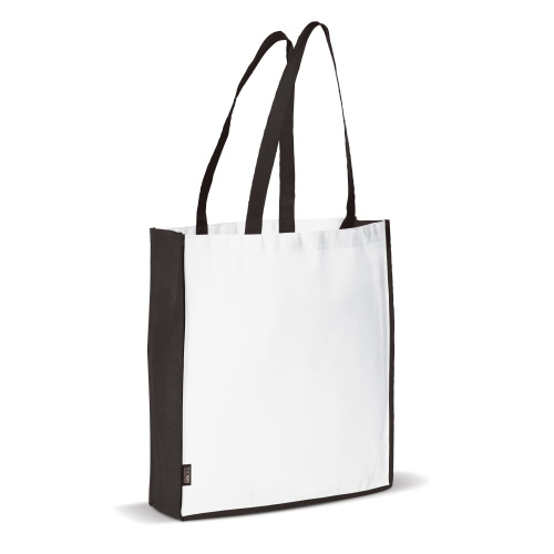 Torba non-woven 75g/m² Biały / czarny LT91479-N0102 