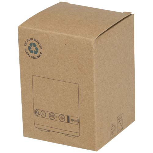 Hunor głośnik bezprzewodowy o mocy 3 W z tworzyw sztucznych pochodzących z recyklingu Biały 12445401 (2)