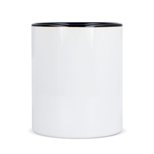 Kubek subli Oslo kolorowy w środku i uchwycie 300ml Biały / czarny LT51164-N0102 (2)