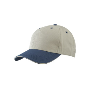 Czapka 5-panelowa Bawełniana - Navy & Red