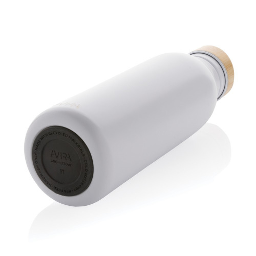 Butelka sportowa 600 ml Avira Alcor, stal nierdzewna z recyklingu Biały P438.063 (3)
