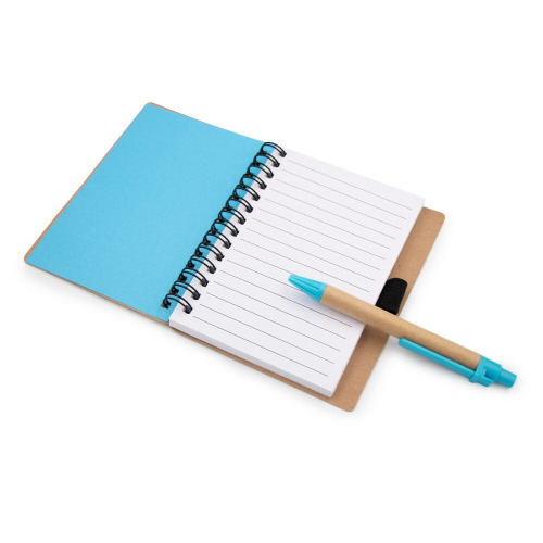 Notatnik ok. B7 "uśmiechnięta buzia" z długopisem | Dylan Niebieski V7247-11 (7)