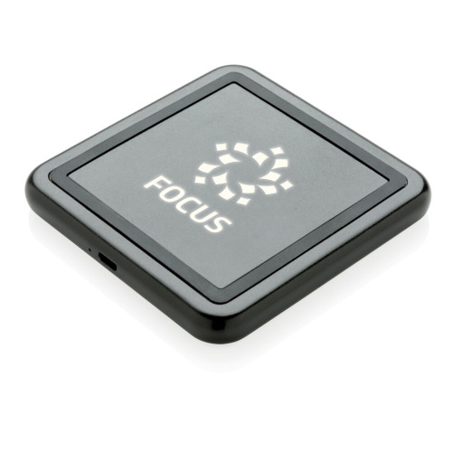 Ładowarka bezprzewodowa 5W Light Up Logo Czarny P308.821 (5)