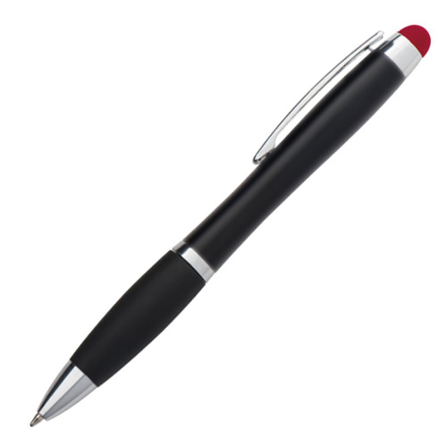 Długopis metalowy touch pen lighting logo LA NUCIA czerwony 054005 (1)