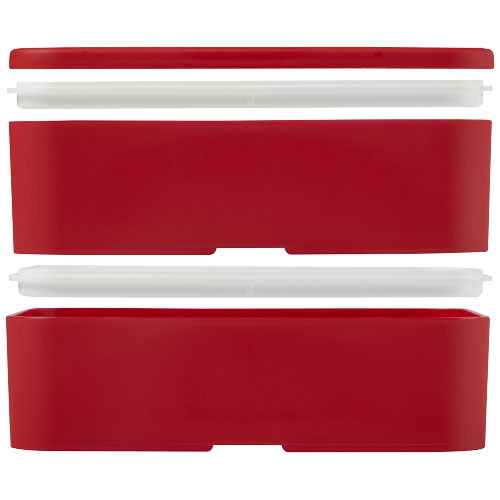 MIYO dwupoziomowe pudełko na lunch Czerwony 21047021 (6)