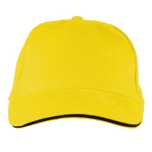 Czapka z daszkiem żółty V7137-08 (1)