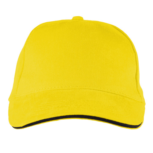 Czapka z daszkiem żółty V7137-08 (1)