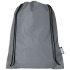 Plecak Oriole ze sznurkiem ściągającym z recyklowanego plastiku PET Szary 12046182 (2) thumbnail