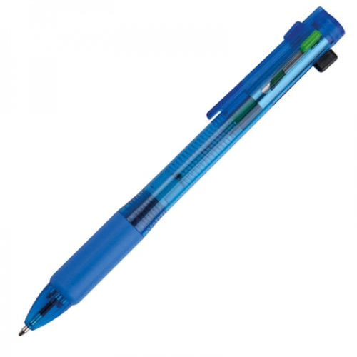 Długopis plastikowy 4w1 NEAPEL niebieski 078904 (4)