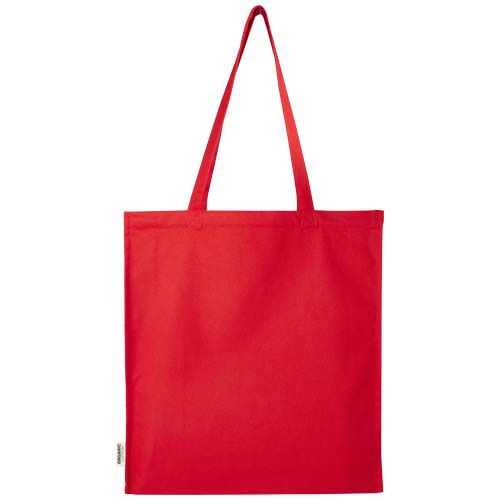 Odisha organiczna torba na zakupy z certyfikatem OCS o gramaturze 180 g/m² z pełnym dnem, 14 l  Czerwony 12078321 (3)