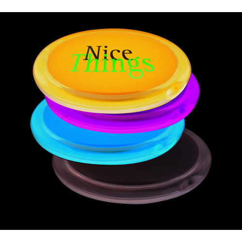 Okrągłe podwójne lusterko Przezroczysty niebieski IT3054-23 (2)