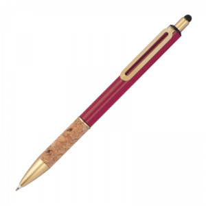 Długopis metalowy touch pen MARIAN Bordowy