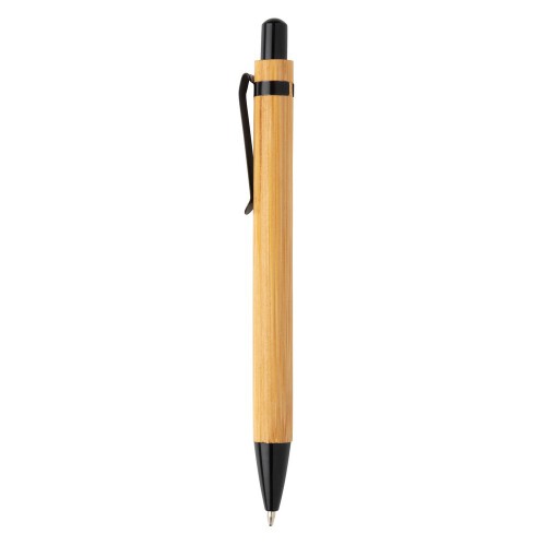 Bambusowy długopis czarny P610.321 (2)