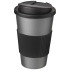 Americano® 350 ml tumbler with grip & spill-proof lid Srebrny 21069613  thumbnail