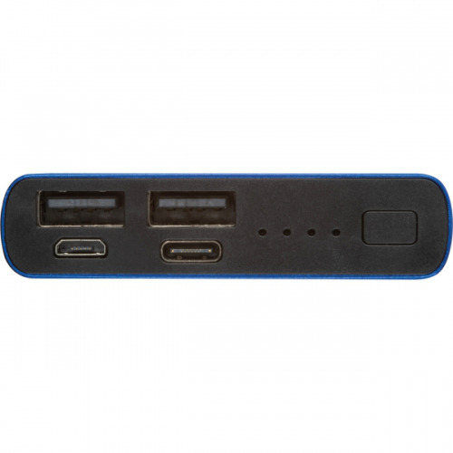 Power bank 10000 mAh z aluminium z recyklingu GIORGIA Niebieski 3450304 (3)