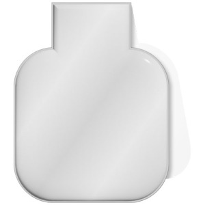 RFX™ reflective kwadratowy, odblaskowy magnes z PVC 