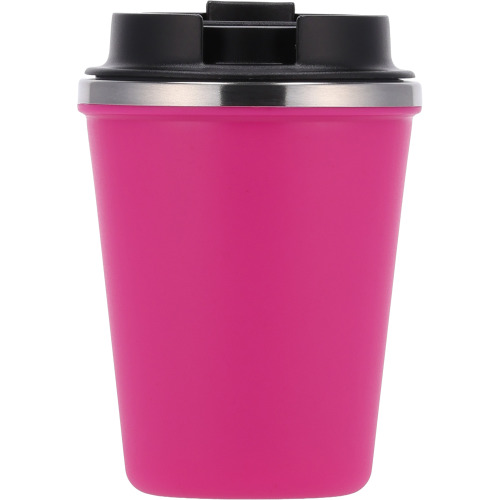 Kubek termiczny 350 ml z powłoką z recyklingu METODY Różowy 8496211 (1)