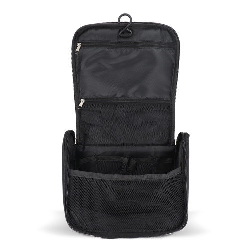 Torba podróżna na kosmetyki rPET 300D Kora Czarny LT95396-N0002 (4)