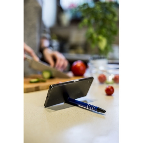 Długopis, touch pen, stojak na telefon | Erran Granatowy V1816-04 (3)