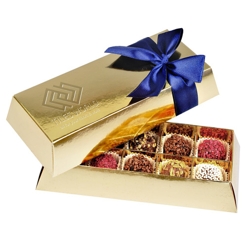 UNCJA ART DECO Opakowanie metalizowane złote lub srebrne z tłocze S0542 