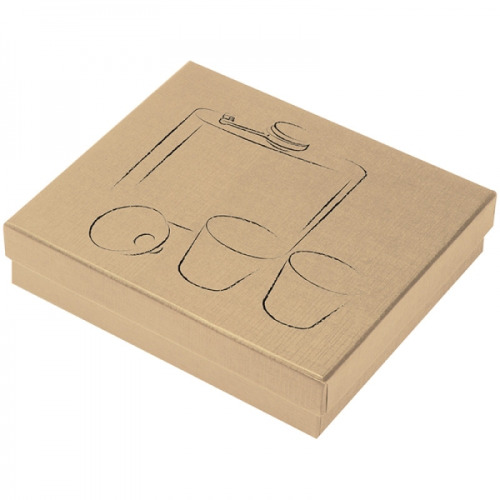 Piersiówka z 2 kieliszkami SANDVIKEN Szary 016807 (2)