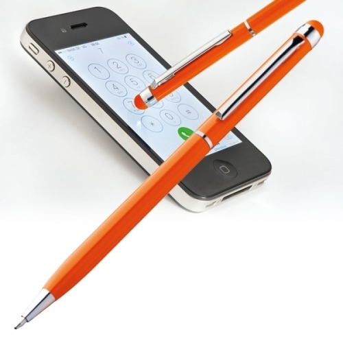 Długopis touch pen pomarańczowy 337810 (1)