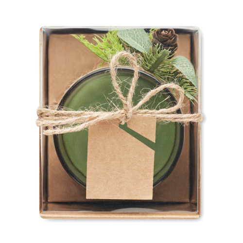 Świąteczny świecznik Zielony CX1508-09 (2)