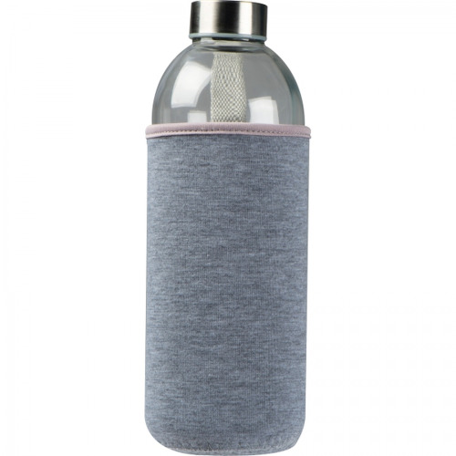 Butelka szklana z pokrowcem 1000 ml JESSICA Szary 6242707 (7)