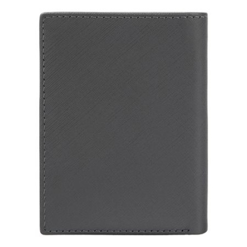 Składany portfel na karty Double B Saffiano Black Szary HLE526H (2)