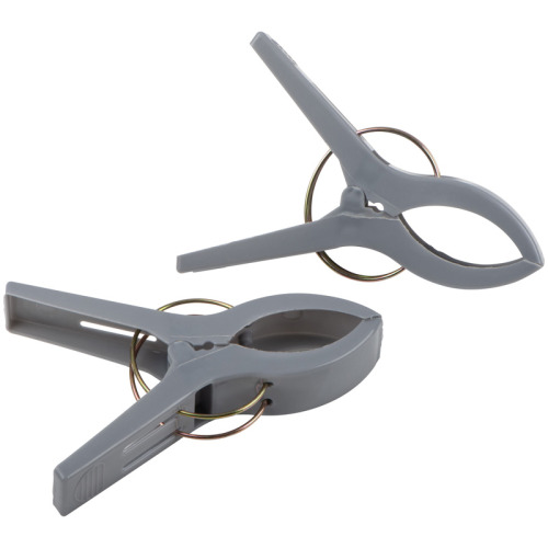 Klamerki do wieszania ubrań 2 szt. VIGO Szary 097407 (1)