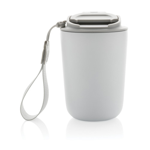 Kubek termiczny 380 ml Cuppa, stal nierdzewna z recyklingu biały P435.023 (4)