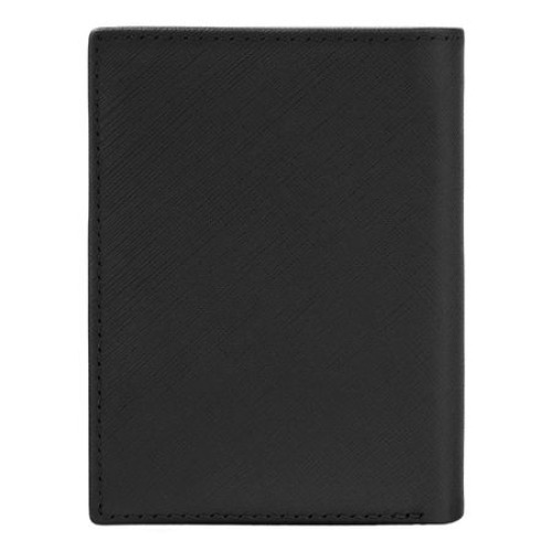 Składany portfel na karty Double B Saffiano Black Czarny HLE526A (2)