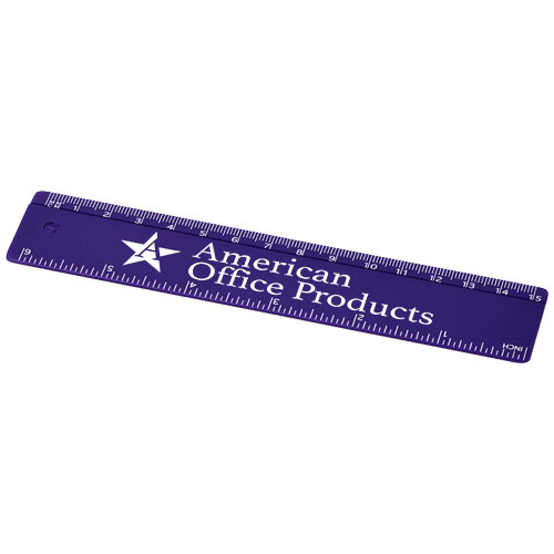 Linijka Renzo o długości 15 cm wykonana z tworzywa sztucznego Fioletowy 21053611 (1)