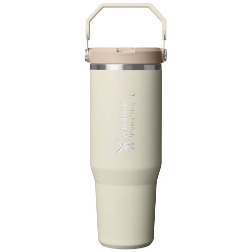 Stanley IceFlow™ 2.0 termoizolowany kubek ze stali nierdzewnej, pojemność 890 ml, z odchylaną słomką Kremowy 10098210 (1)
