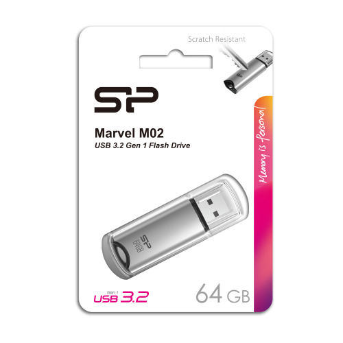 Pendrive Silicon Power Marvel - M02 3,2 128GB szary EG832407 64GB (2)