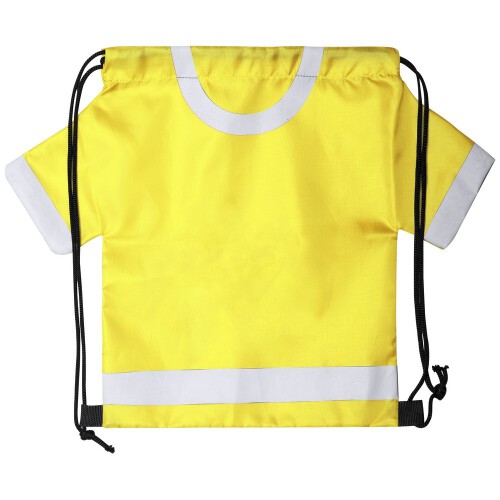 Worek ze sznurkiem "koszulka kibica", rozmiar dziecięcy żółty V8173-08 