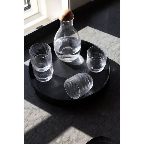 Taca okrągła HANNA, czarna Czarny 5018668- (1)