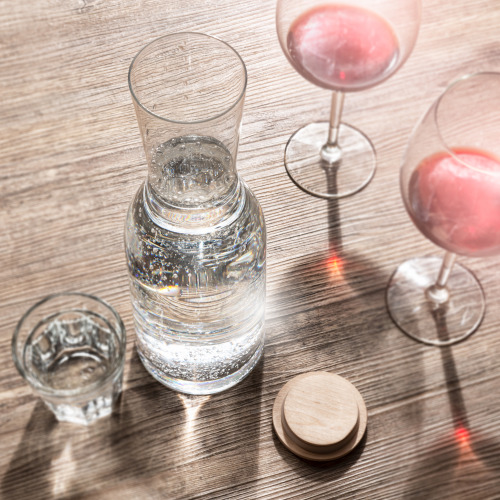 Karafka kryształowa 1,2l z drewnianym korkiem Vanilla Season Przezroczysty H1200300ZH1 (4)