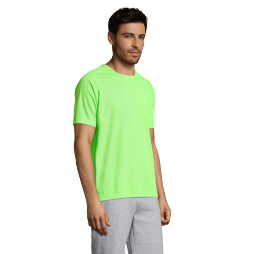 SPORTY Męski T-SHIRT 140g Neon green S11939-NG-XS (2)
