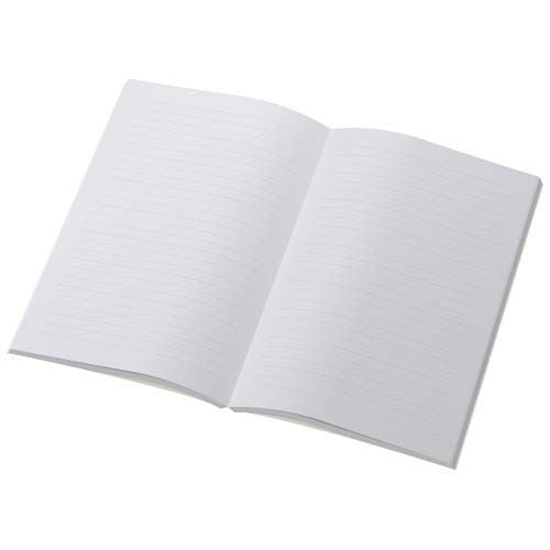 Notatnik Scribe A5 z miękką okładką, wykonany z papieru z recyklingu Kość słoniowa 21090602 (3)