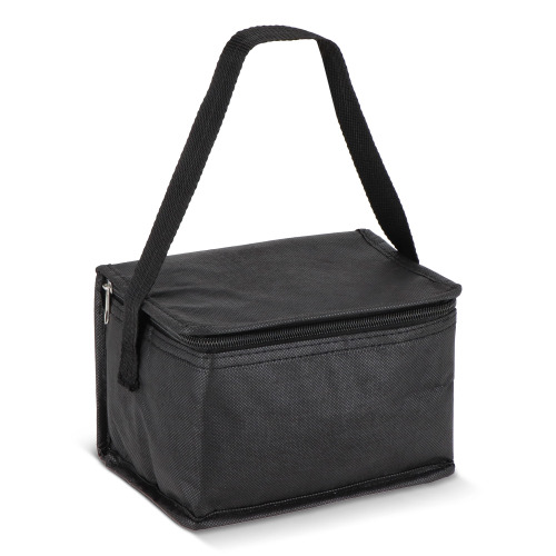 R-PET 6 Torba chłodząca na puszki z włókniny 20 x 13 x 12,5 cm 75g/m² Czarny LT95390-N0002 