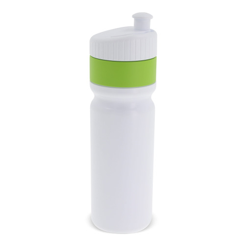 Bidon sportowy z obwódką  750ml Biały / jasnozielony LT98786-N0132 (4)