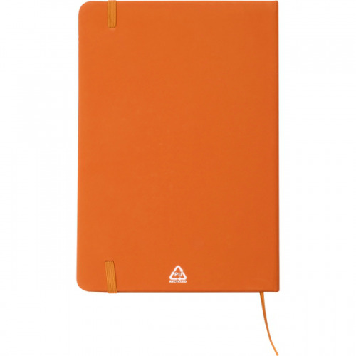 Notatnik A5 w linie z materiałów z recyklingu DOMINIK Pomarańczowy 2526110 (4)