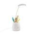 Lampka na biurko, głośnik bezprzewodowy 3W, stojak na telefon, pojemnik na przybory do pisania biały V0188-02 (1) thumbnail