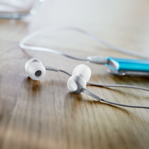 Słuchawki z silikonem biały MO7267-06 (4)