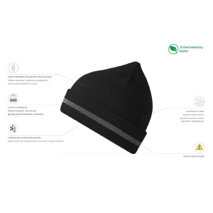 Czapka Beanie z Odblaskiem